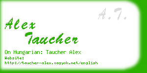 alex taucher business card